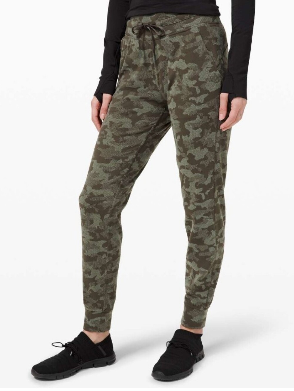 Lululemon Ready to Rulu Jogger Size 6 Heritage Camo Dark Olive Green Twill